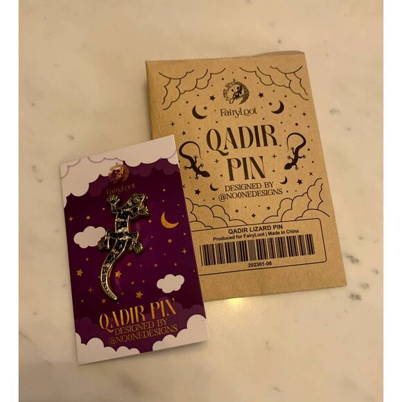 Fairyloot Fantasy Cadir Lizard Pin - Picture 1 of 2